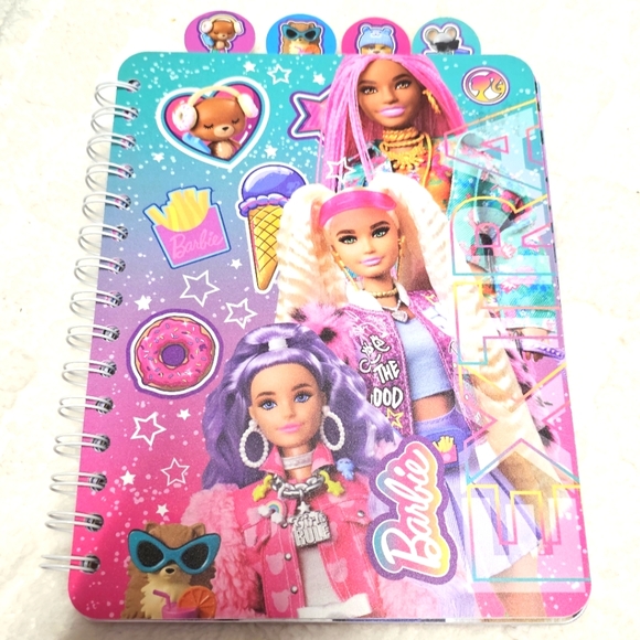 Barbie Other - Barbie Book 4Tab Journal Notebook Diaries Kids Office Work School Supplies Gifts